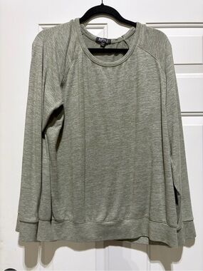 Buffalo David Bitton Sage Green Long Sleeve Pullover